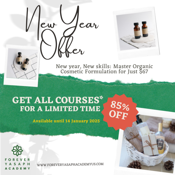 New Year, New Skills: Master Organic Cosmetic Formulation for Just $67!